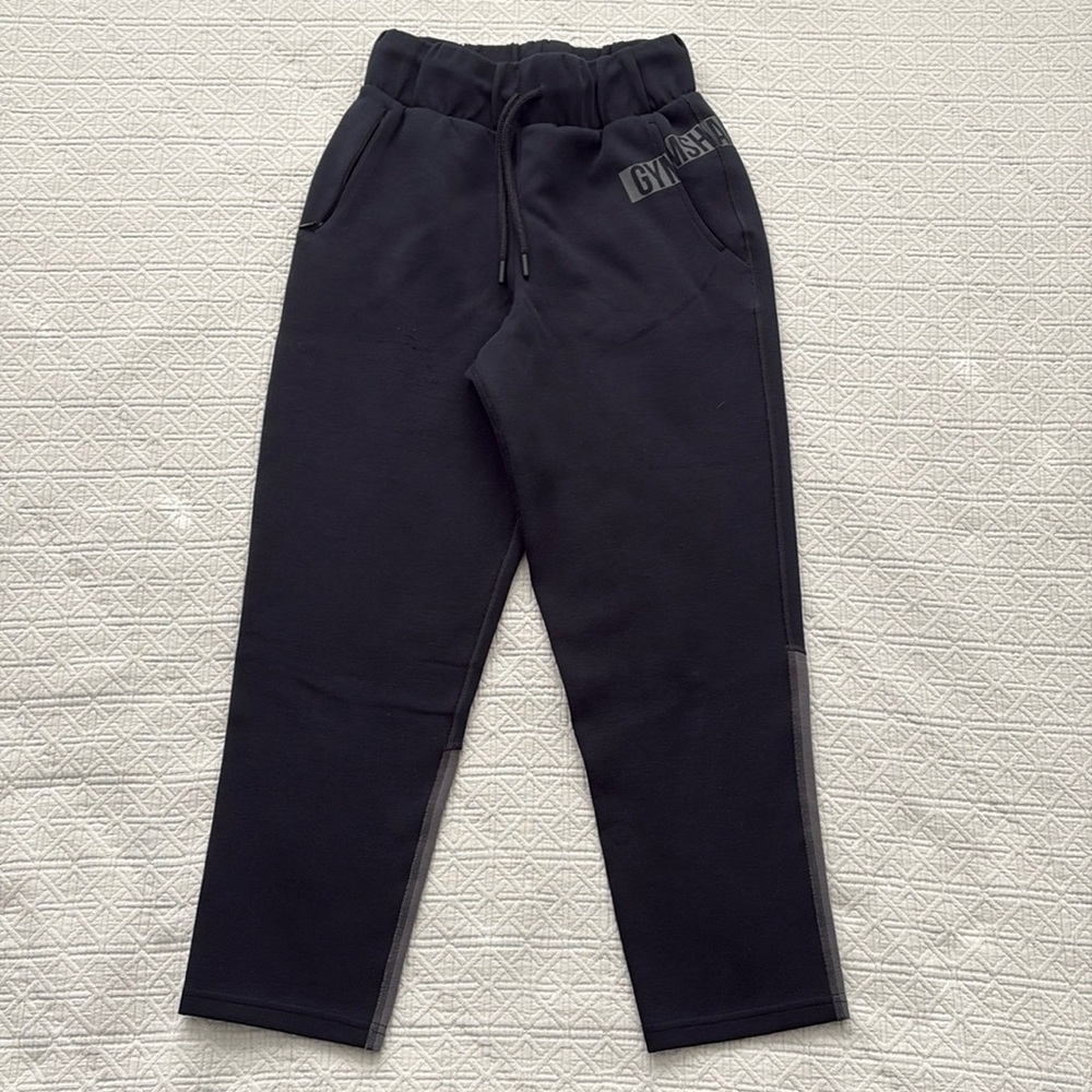 Gymshark Joggers Black & Gray Cotton Blend - Size XS